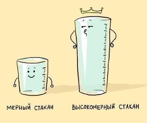 карикатура про стакан