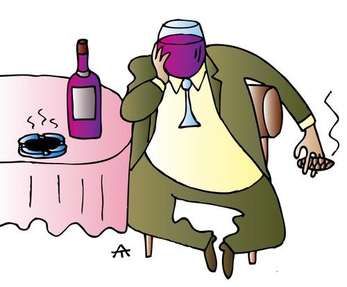 карикатура про вино