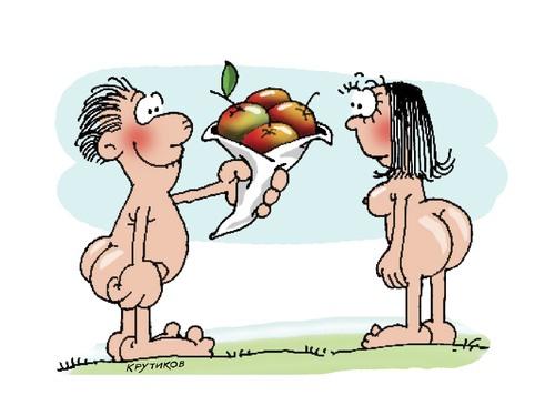 Подробнее о статье Карикатуры про Адама и Еву
