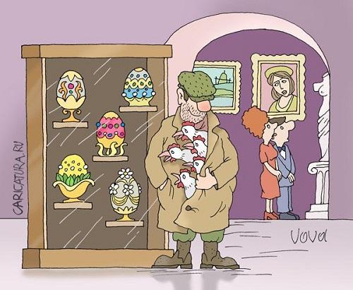 карикатура про картины и художников