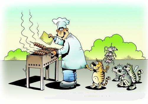карикатура про еду и жратву