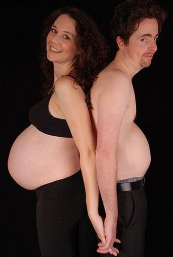 прикольное фото с беременной