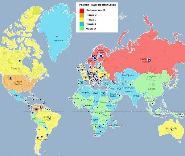 прикольная географическая карта