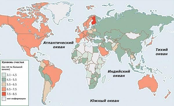 прикольная географическая карта