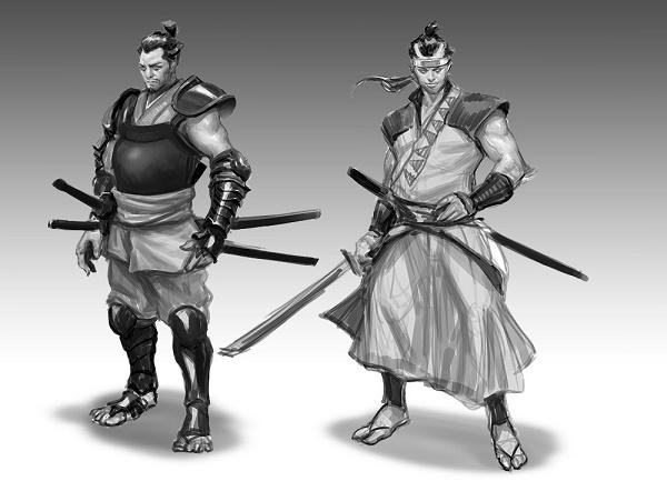 два самурая