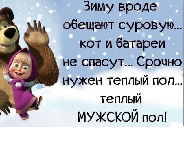 самые смешные статусы про зиму