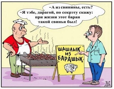 Карикатуры с анекдотами