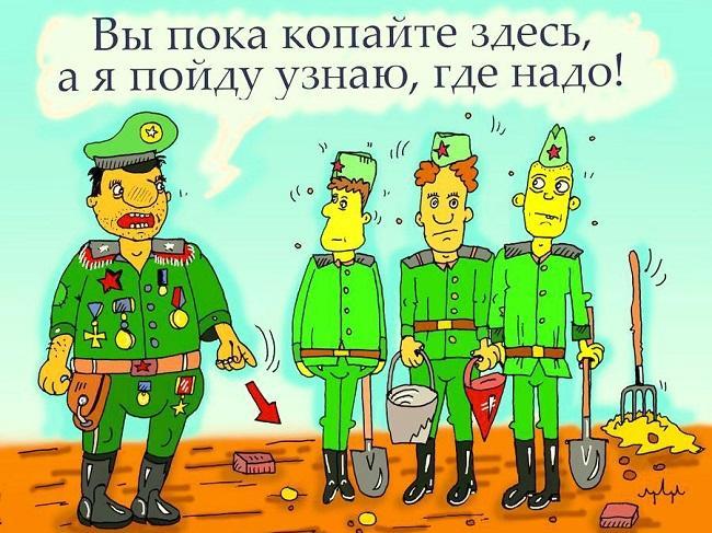 Смешные армейские карикатуры