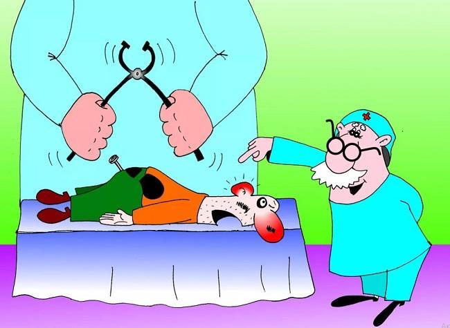 Карикатуры про врачей и пациентов