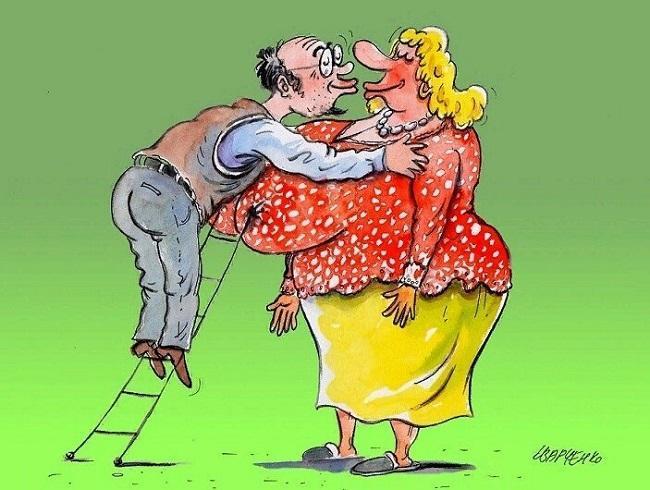 Веселые картинки и карикатуры про женщин