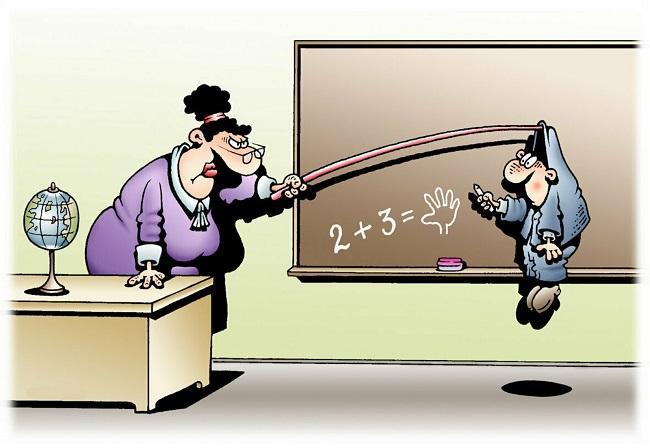Карикатуры про школу и учителей