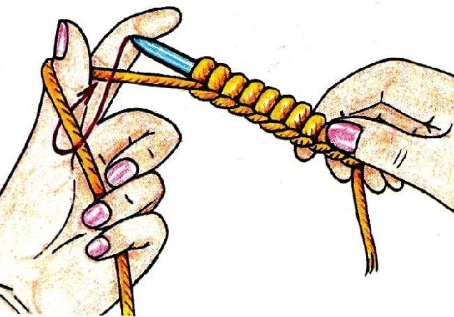 Первые шаги вязания