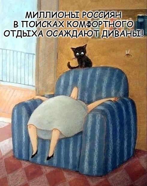 юмор про отдых и диван