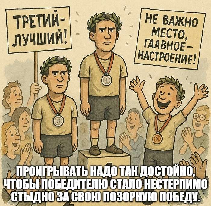 шутка про победителей и проигравших