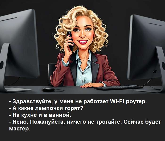 шутка про работу интернета на компьютере