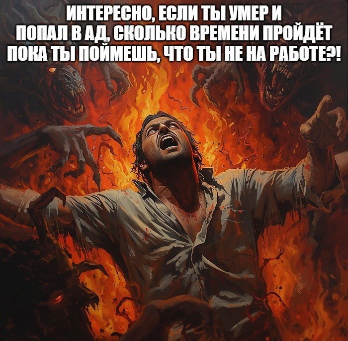 мужчина попал в ад