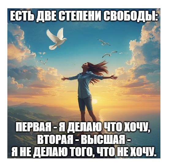 девушка жаждет свободы